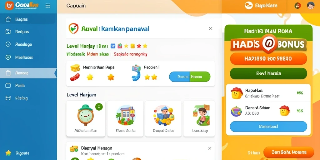 Fitur tantangan yang membuat permainan semakin menarik.