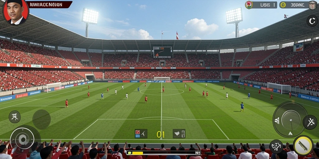 Tangkapan layar menampilkan grafis detail dari lingkungan game.
