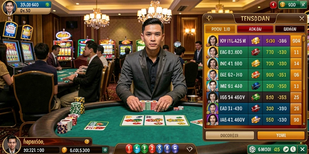 Screenshot memperlihatkan leaderboard dengan skor pemain.