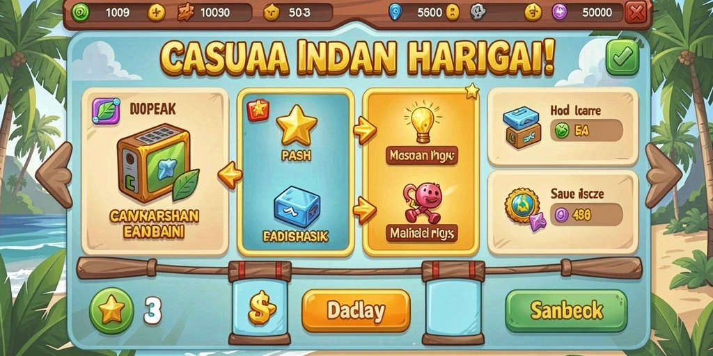 Berinteraksi dengan pemain lain dalam REJEKIPOP.